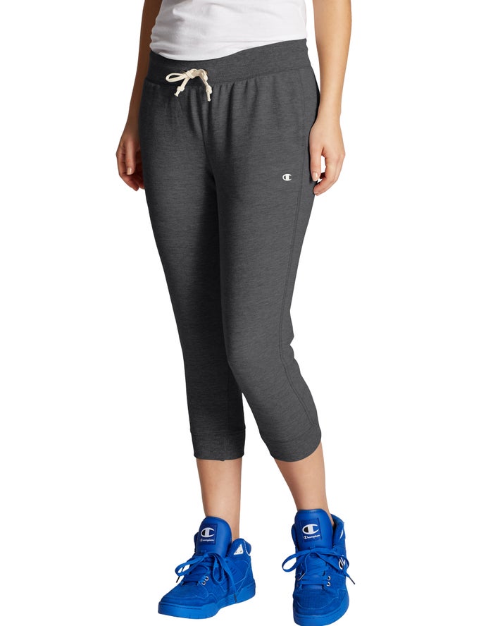 Champion Legging Dames - DonkerGrijs - French Terry ( 401597-AHM )